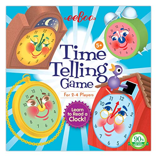 ボードゲーム 英語 アメリカ 海外ゲーム eeBoo: Time Telling Game, Learn to Read a Clock, 50 Game Cards with 4 Clocks and Score Pad, for 2-4 Players, Ages 5 and upボードゲーム 英語 アメリカ 海外ゲーム|angelica