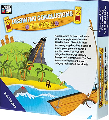 ゲーム盤力くらべ 英語 亜米利加 外国で力くらべ Edupress Drawing Conclusions Shipwrecked Game, Blue Level (EP61081)ゲーム盤力くらべ 英語 亜米利加 外国で力くらべ
