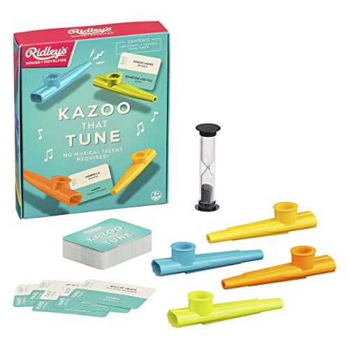 ゲーム盤競り合い 英語 亜米利加 外国で競り合い Ridley’s Kazoo That Tune Song Guessing Game ? Fun Song Games for Families, Fast-Paced Game for 2-4 Players, Ages 8+ ? Includes 4 Kazoos and over 200 Well-Known Tunesゲーム盤競り合い 英語 亜米利加 外国で競り合い