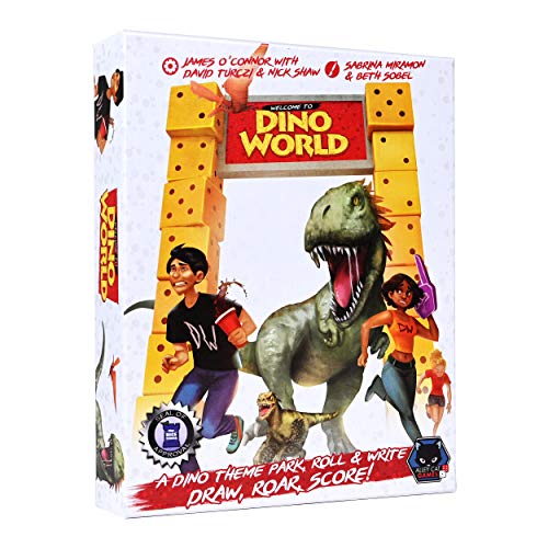 ゲーム盤力くらべ 英語 亜米利加 外国で力くらべ Welcome to Dino World by Alley Cat Games | Ages 12+ | Strategic Dice Rolling Park Builder Game with Dinosaur Management, Path Drawing \u0026 Escape Control for Solo, Family \u0026 Straゲーム盤力くらべ 英語 亜米利加 外国で力くらべ