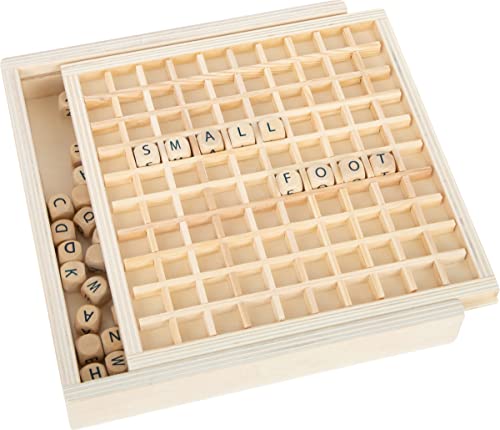 楽天市場 ボードゲーム 英語 アメリカ 海外ゲーム 送料無料 Small Foot Wooden Toys Word Creation Game With 145 Letter Cube Educate Educational Toy Designed For Children Ages 6 ボードゲーム 英語 アメリカ 海外ゲーム Angelica