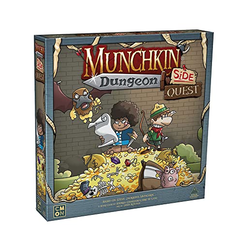ボードゲーム 英語 アメリカ 海外ゲーム CMON Munchkin Dungeon: Side Quest Expansion - Exciting Expansion for Epic Dungeon Adventures! Strategy Game for Kids and Adults, Ages 14+, 2-5 Players, 80 Minute Playtime, Maボードゲーム 英語 アメリカ 海外ゲーム｜angelica