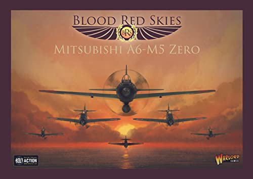 ゲーム盤力くらべ 英語 亜米利加 外国で力くらべ Blood Red Skies Mistubishi A6-M5 Zero Squadron 1:200 WWII Mass Air Combat War Gameゲーム盤力くらべ 英語 亜米利加 外国で力くらべ