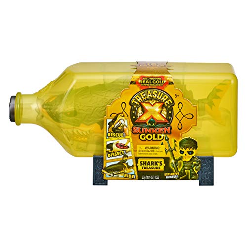 板材対抗 英語 米国 海外ゲーム 送料無料 Treasure X Sunken Gold Shark S Treasure Glow In The Dark Version Unbox By Cracking The Bottle Save The Treasure Hunter And Then Dissect The