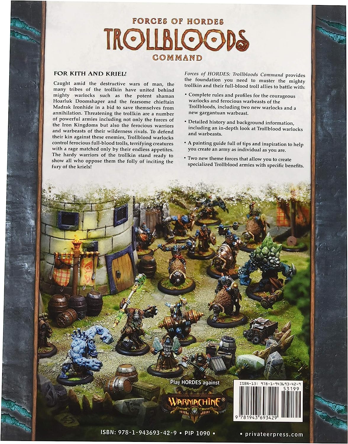 板子合戦 英語 米国 外国でゲーム 貨物輸送無料 Privateer Press Forces Of Hordes Trollbloods Command Sc Book Miniature Game Pip1090ボードゲーム 英語 アメリカ 海外ゲーム 無料ラッピングでお土産や贈りものにも インヴァースインポート並行輸入送料込 Damienrice Com