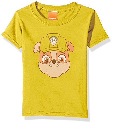パウパトロール 合衆国実法インポート 坊や衣服 キッズ モード 送料無料 Paw Patrol Kids Toddler Rubble Big Face Tee Yellow 5tパウパトロール アメリカ直輸入 子供服 キッズ ファッション 無料ラッピングで現行や御持たせにも 逆しま輸入並行輸入送料込 Damienrice Com