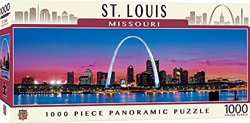 ジグソーパズル 海外製 アメリカ MasterPieces - 1000 Piece Jigsaw Puzzle, St. Louis Skyline Panoramic, Fun for Adults, Family, Kids 13"x39ジグソーパズル 海外製 アメリカ|angelica