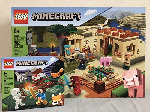 レゴ マインクラフト 送料無料 Building Block Lego Minecraft The Villager Raid Bundled With Lego Minecraft The Taiga Adventureレゴ マインクラフト 無料ラッピングで下され物や礼物にも 対極輸入並行輸入送料込 World Odyssey Com