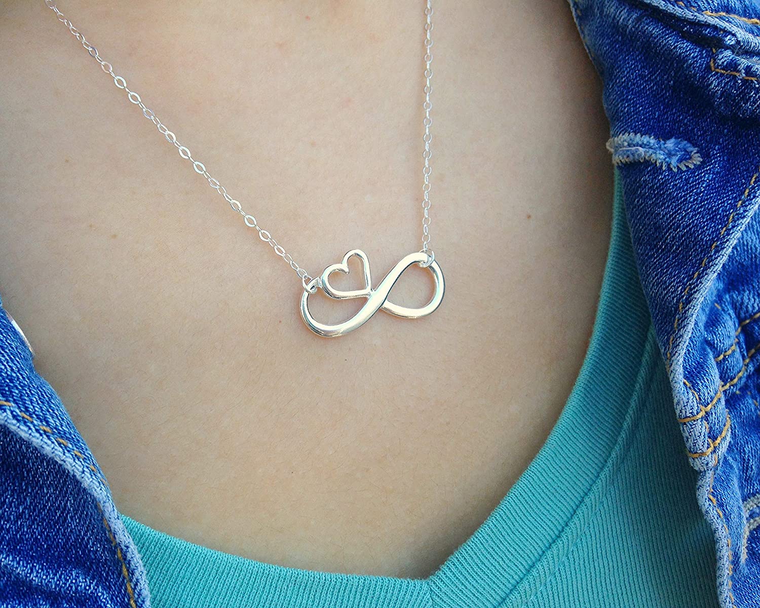 Efytal アクセサリー ブランド かわいい おしゃれ 送料無料 Efytal Sister Gifts From Sister 925 Sterling Silver Infinity With Heart Necklace Birthday Jewelry Gift Necklaces For Sisters Best Frienefytal アクセサリー ブランド かわいい おしゃれ