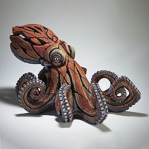 エネスコ Enesco 飾りつけ 室内装飾 外国でひな形 亜米利加 Enesco Edge Sculpture Octopus Animal Figurine, 9.85 Inch, Orangeエネスコ Enesco 飾りつけ 室内装飾 外国でひな形 亜米利加