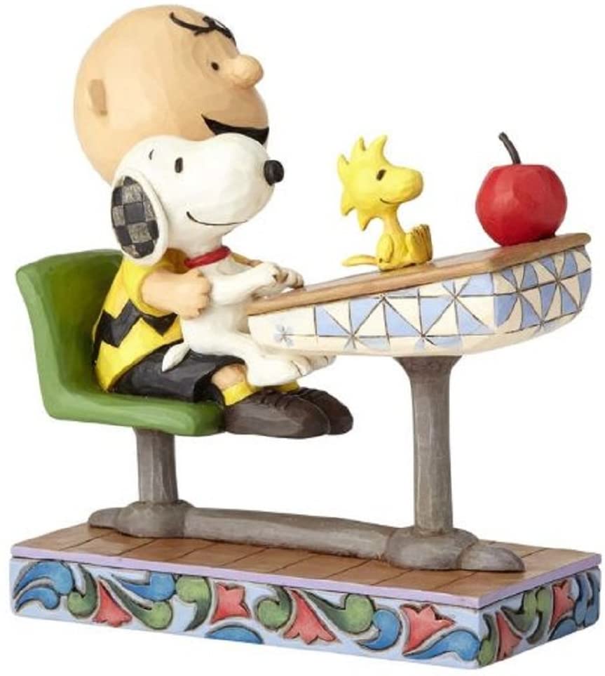 エネスコ Enesco オーナメント インテリア 外国で雛形 アメリカ 貨物輸送無料 Enesco Peanuts By Jim Shore Charlie Brown Snoopy And Woodstock At School Desk エネスコ Enesco 置物 インテリア 海外モデル アメリカ Lindsaymayphotography Com