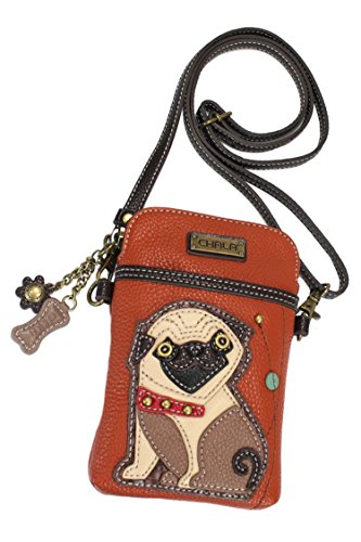 chala バッグ パッチ カバン かわいい Chala Pug Cellphone Crossbody Handbag - Convertible Strap Pug Momchala バッグ パッチ カバン かわいい｜angelica