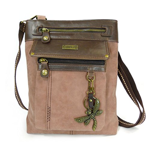 chala 御徒面子 継ぎ切れ 鞄 愛くるしい CHALA 2 インチ 1 Gemini Crossbody Purse/Fanny Pack with Metal Keychain (Dusty Rose -Dragonfly)chala 御徒面子 継ぎ切れ 鞄 愛くるしい