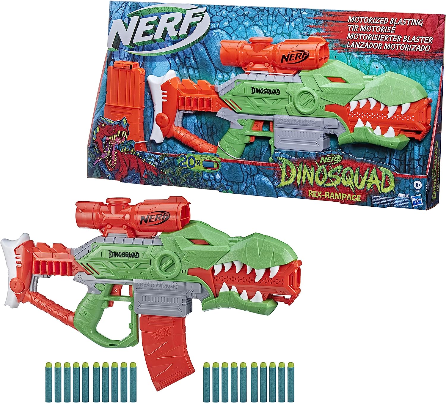 ナーフ アメリカ 直輸入 ソフトダーツ リフィル 送料無料 Nerf Dinosquad Rex Rampage Motorised Dart Blaster 10 Dart Clip Nerf Darts 10 Dart Storage T Rex Dinosaur Design ナーフ アメリカ 直輸入 ソフトダーツ リフィル Butlerchimneys Com