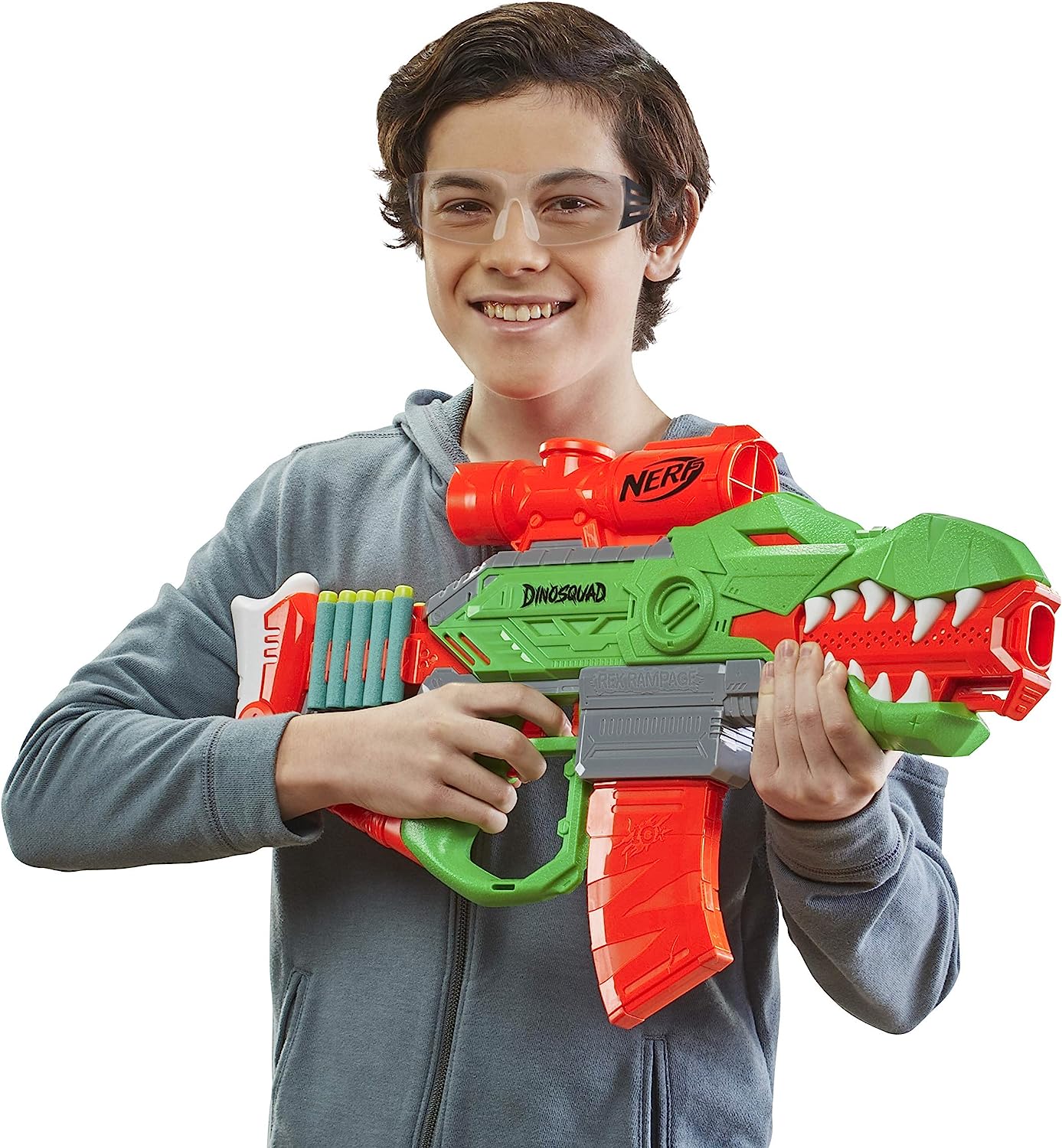 ナーフ アメリカ 直輸入 ソフトダーツ リフィル 送料無料 Nerf Dinosquad Rex Rampage Motorised Dart Blaster 10 Dart Clip Nerf Darts 10 Dart Storage T Rex Dinosaur Design ナーフ アメリカ 直輸入 ソフトダーツ リフィル Butlerchimneys Com