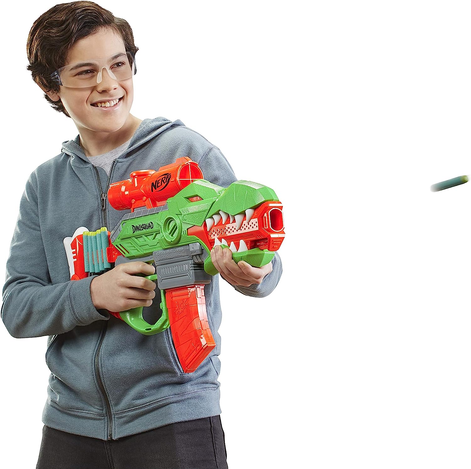 ナーフ アメリカ 直輸入 ソフトダーツ リフィル 送料無料 Nerf Dinosquad Rex Rampage Motorised Dart Blaster 10 Dart Clip Nerf Darts 10 Dart Storage T Rex Dinosaur Design ナーフ アメリカ 直輸入 ソフトダーツ リフィル Butlerchimneys Com