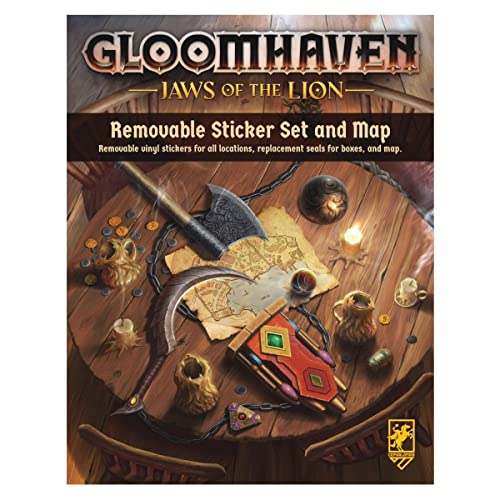ゲーム盤力くらべ 英語 亜米利加 外国で力くらべ Gloomhaven Cephalofair Games: Jaws of The Lion Removable Sticker Set \u0026 Mapゲーム盤力くらべ 英語 亜米利加 外国で力くらべ