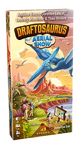 ゲーム盤競り合い 英語 亜米利加 外国で競り合い Ankama Draftosaurus: Aerial Show - Add New Dino-meeples to Your Park, New Ways to Score Points, Play with or without Marina Expansion | 2-5 players, 15-20 mins, Ages 8 \u0026 Upゲーム盤競り合い 英語 亜米利加 外国で競り合い