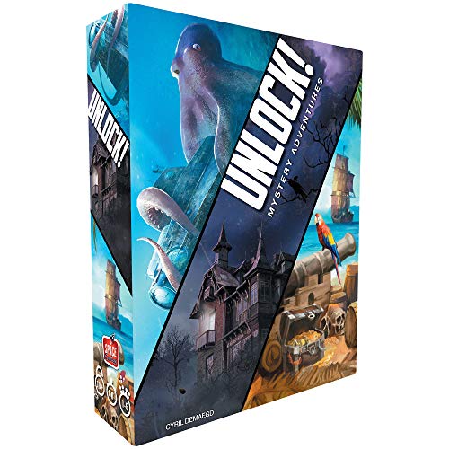 ボードゲーム 英語 アメリカ 海外ゲーム Asmodee UNLOCK! Mystery Adventures Card Game - Escape Room-Inspired Cooperative Adventure, Fun Family Game for Kids and Adults, Ages 10+, 1-6 Players, 1 Hour Playtimeボードゲーム 英語 アメリカ 海外ゲーム｜angelica