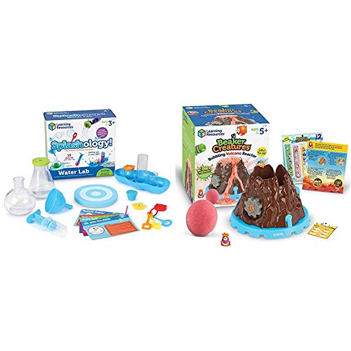 知育玩具 パズル ブロック ラーニングリソース 送料無料 Learning Resources Splashology Water Lab Science Kit Stem Playtime 19 Pieces Beaker Creatures Bubbling Volcano Reactor Homeschool Stem I知育玩具 パズル ブロック ラーニングリソース