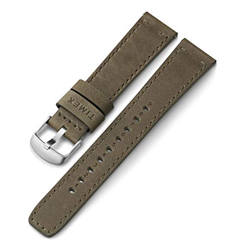腕時計 タイメックス メンズ Timex 20mm Genuine Leather Quick-Release Strap ? Green with Silver-Tone Buckle (TW7C61200)腕時計 タイメックス メンズ|angelica