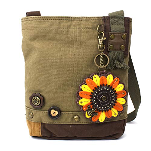 chala バッグ パッチ カバン かわいい CHALA Patch Crossbody - Sunflower- Olivechala バッグ パッチ カバン かわいい