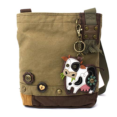 chala バッグ パッチ カバン かわいい CHALA Patch Crossbody - Cow- Olivechala バッグ パッチ カバン かわいい