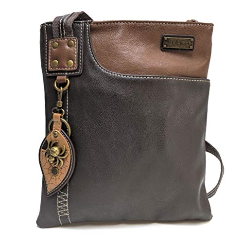 chala バッグ パッチ カバン かわいい CHALA Handbags Swing PU Leather Brown Cell Phone Purse with Metal Spider Key Chainchala バッグ パッチ カバン かわいい