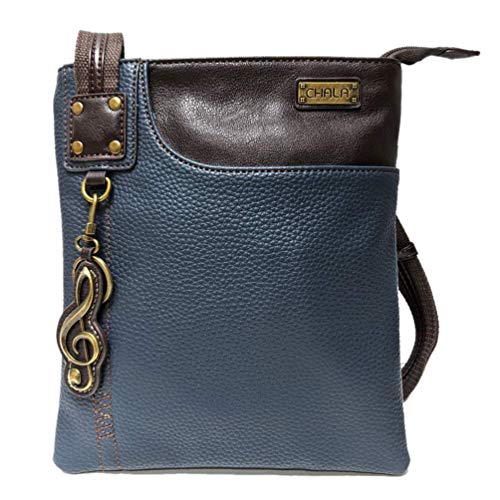 chala 御徒面子 継ぎ切れ 鞄 愛くるしい CHALA SWING Pack Small Cross-Body Purse with Metal Mini Keychain (Navy_ Metal Clef)chala 御徒面子 継ぎ切れ 鞄 愛くるしい