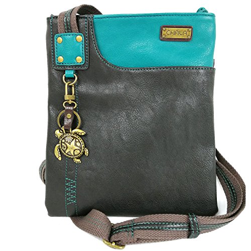 chala バッグ パッチ カバン かわいい CHALA New Crossbody SWING Bag Vegan Leather (Black- Sea Turtle)chala バッグ パッチ カバン かわいい