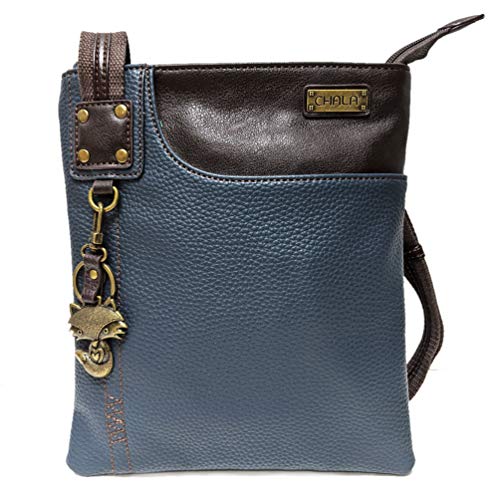 chala バッグ パッチ カバン かわいい CHALA SWING Pack Small Cross-Body Purse with Metal Mini Keychain (Navy_ Metal Fox)chala バッグ パッチ カバン かわいい