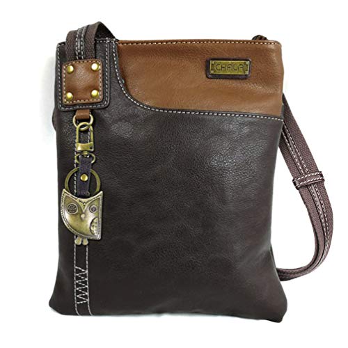 chala バッグ パッチ カバン かわいい CHALA SWING Pack Cross Body Small Purse with Metal Mini Keychain (813-DB-OWL)chala バッグ パッチ カバン かわいい