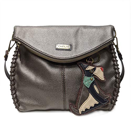 chala 御徒面子 継ぎ切れ 鞄 愛くるしい CHALA Charming Crossbody Bag Shoulder Handbag With Flap Top and Zipper Navy/Pewter (Coin Purse_ Schnauzer)chala 御徒面子 継ぎ切れ 鞄 愛くるしい
