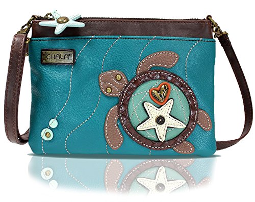 chala 御徒面子 継ぎ切れ 鞄 愛くるしい CHALA Mini Crossbody/Purse with Convertible Strap Stylish, Compact, Versatile - Turtle - turquoisechala 御徒面子 継ぎ切れ 鞄 愛くるしい