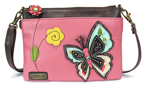 chala バッグ パッチ カバン かわいい CHALA Mini Crossbody/Purse with Convertible Strap Stylish, Compact, Versatile - New Butterfly - pinkchala バッグ パッチ カバン かわいい｜angelica