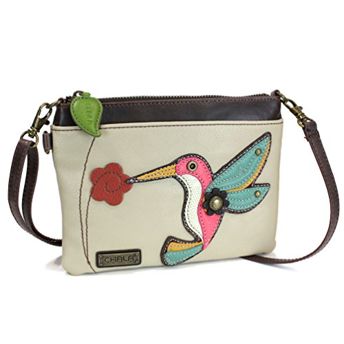 chala バッグ パッチ カバン かわいい Chala Small Crossbody Phone Purse with 2 Adjustable Strap (Sand- HummingBird)chala バッグ パッチ カバン かわいい