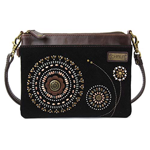 chala バッグ パッチ カバン かわいい Chala Mini Crossbody Phone Purse with 2 Adjustable Straps (Dazzled Black)chala バッグ パッチ カバン かわいい