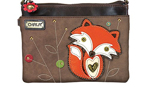 chala バッグ パッチ カバン かわいい Chala Mini Crossbody Phone Purse with 2 Adjustable Straps (Fox)chala バッグ パッチ カバン かわいい