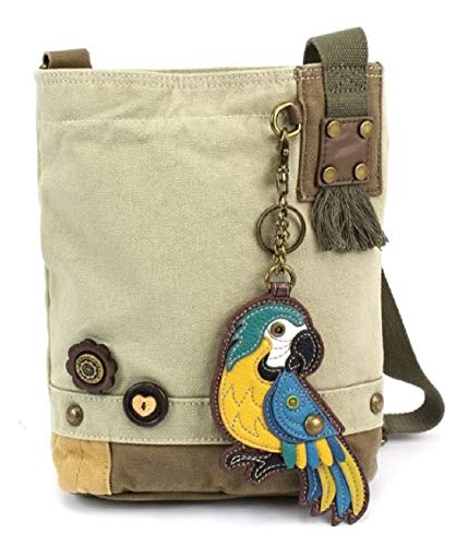 chala バッグ パッチ カバン かわいい CHALA Patch Cross-Body Women Handbag, Canvas Messenger Bag - Parrot Blue, Sandchala バッグ パッチ カバン かわいい