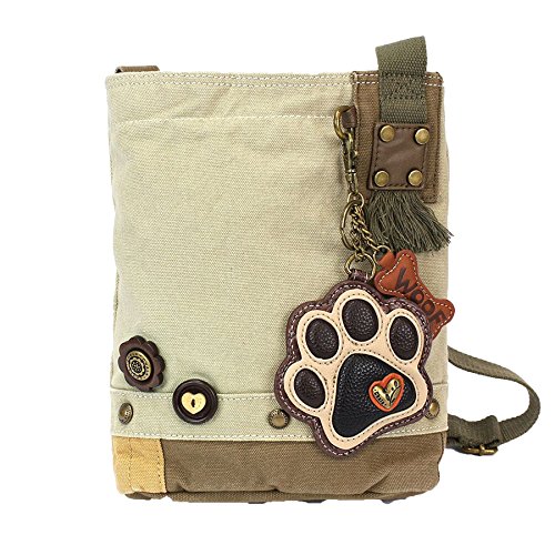 chala バッグ パッチ カバン かわいい CHALA Patch Crossbody Bag with Purse Charm -Sand (Paw Print Ivory)chala バッグ パッチ カバン かわいい