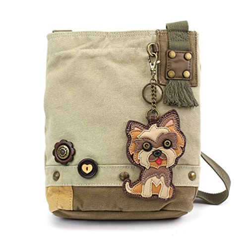 chala バッグ パッチ カバン かわいい CHALA Handbag Patch Crossbody Canvas-Sand (Yorkshire)chala バッグ パッチ カバン かわいい｜angelica