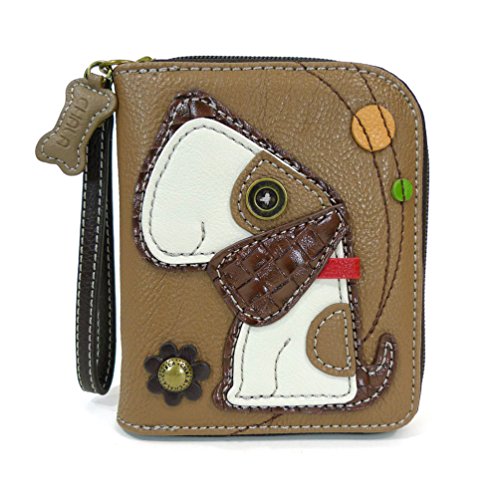 chala 紙入れ 継ぎ切れ ウォレット チャラ Chala Zip Around Wallet - Dog Brownchala 紙入れ 継ぎ切れ ウォレット チャラ