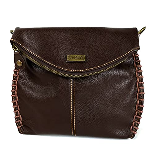 chala バッグ パッチ カバン かわいい CHALA Charming Crossbody Bag Shoulder Handbag With Flap Top and Zipper Handbag Only (Dark Brown)chala バッグ パッチ カバン かわいい