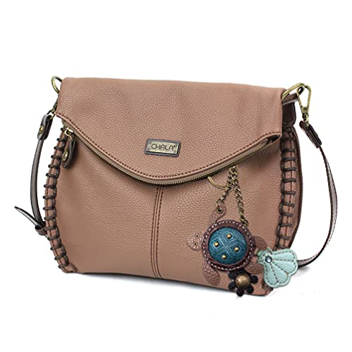 chala 御徒面子 継ぎ切れ 鞄 愛くるしい Chala Charming Crossbody Bag Shoulder Handbag With Flap Top and Zipper Brown (Mini Sea Turtle With Sea Shell)chala 御徒面子 継ぎ切れ 鞄 愛くるしい