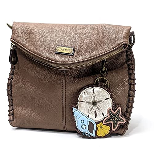 chala 御徒面子 継ぎ切れ 鞄 愛くるしい Chala Charming Crossbody Bag Shoulder Handbag With Flap Top and Zipper Brown (Coin Purse_ Silver Dollar)chala 御徒面子 継ぎ切れ 鞄 愛くるしい