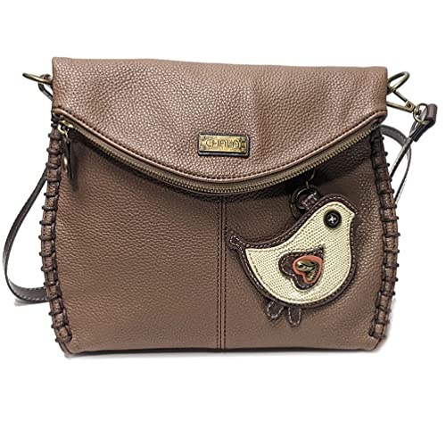 chala バッグ パッチ カバン かわいい Chala Charming Crossbody Bag Shoulder Handbag With Flap Top and Zipper Brown (Coin Purse_ Baby Chick)chala バッグ パッチ カバン かわいい