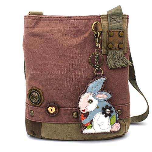 chala バッグ パッチ カバン かわいい Chala Patch Crossbody - Rabbit- Mauvechala バッグ パッチ カバン かわいい
