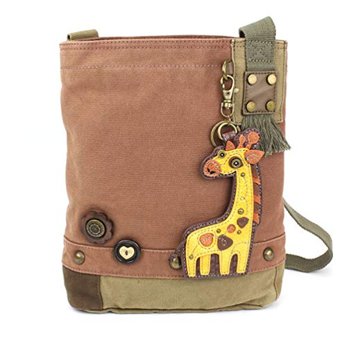 chala バッグ パッチ カバン かわいい CHALA Patch Cross-Body Women Handbag, Canvas Messenger Bag - Mauve (Giraffe)chala バッグ パッチ カバン かわいい