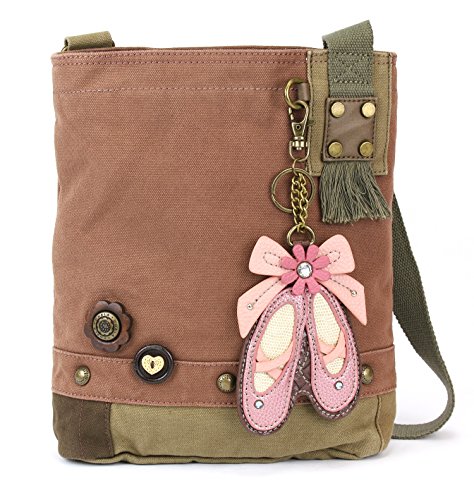 chala バッグ パッチ カバン かわいい CHALA Patch Cross-Body Women Handbag, Canvas Messenger Bag - Ballerina Mauvechala バッグ パッチ カバン かわいい