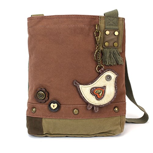 chala バッグ パッチ カバン かわいい CHALA Patch Cross-Body Women Handbag, Canvas Messenger Bag - Mauve (Chichik Bird Mauve)chala バッグ パッチ カバン かわいい